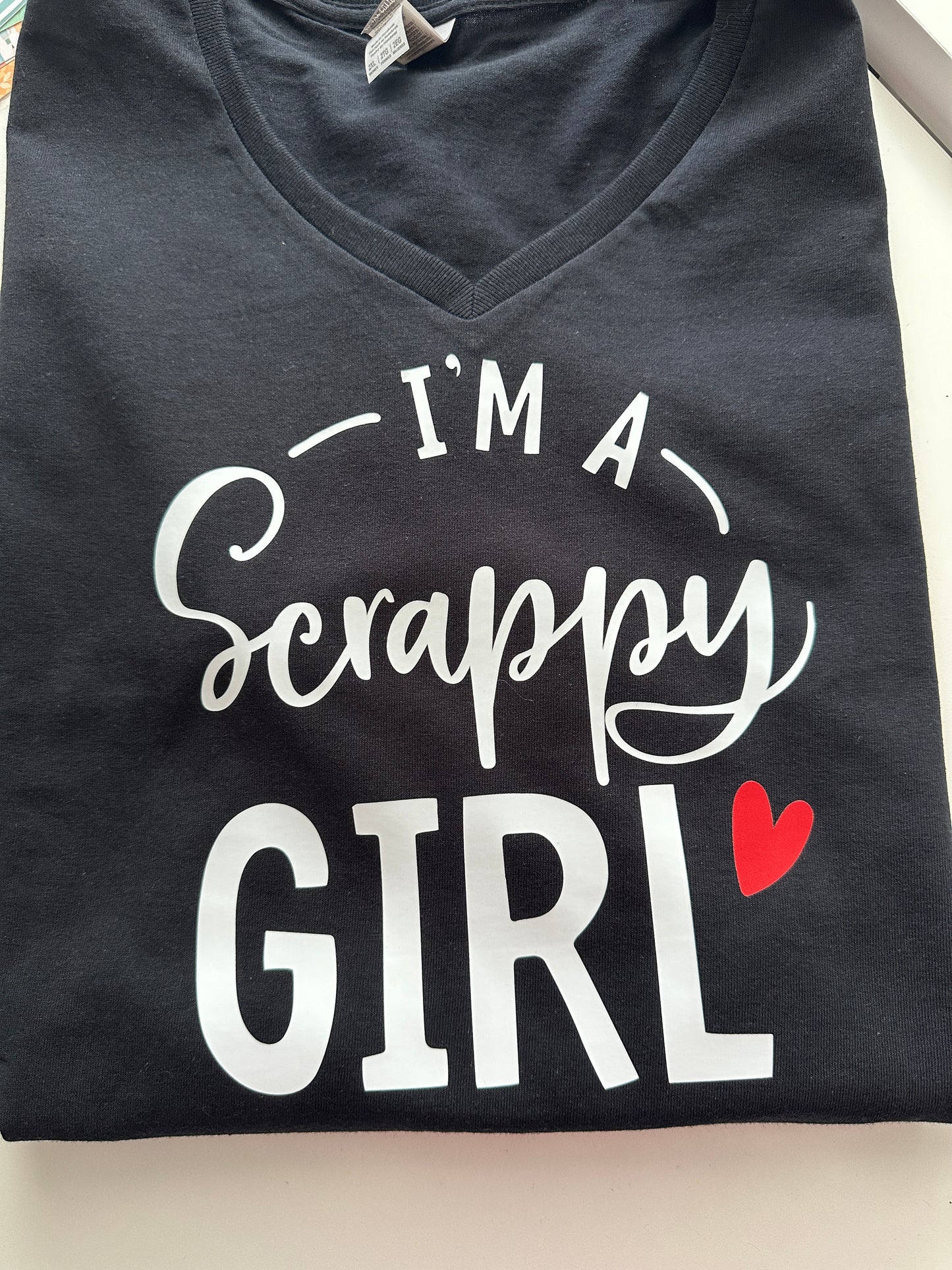 Black short sleeve v-neck t-shirt